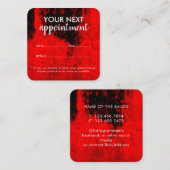 Trendy Modern Salon Appointment Reminder Card 予約カード (正面/裏面)