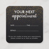 Trendy Modern Salon Appointment Reminder Card 予約カード (正面)