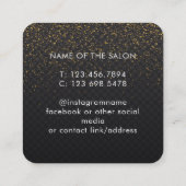 Trendy Modern Salon Appointment Reminder Card 予約カード (裏面)