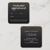 Trendy Modern Salon Appointment Reminder Card 予約カード (正面/裏面)