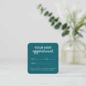 Trendy Modern Salon Appointment Reminder Card 予約カード (スタンド正面)