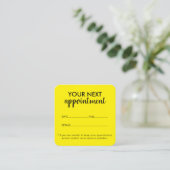 Trendy Modern Salon Appointment Reminder Card 予約カード (スタンド正面)