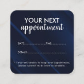 Trendy Modern Salon Appointment Reminder Card 予約カード (正面)