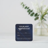 Trendy Modern Salon Appointment Reminder Card 予約カード (スタンド正面)