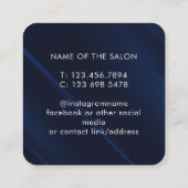 Trendy Modern Salon Appointment Reminder Card 予約カード (裏面)