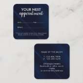 Trendy Modern Salon Appointment Reminder Card 予約カード (正面/裏面)