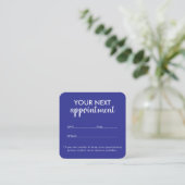 Trendy Modern Salon Appointment Reminder Card 予約カード (スタンド正面)