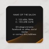 Trendy Modern Salon Appointment Reminder Card 予約カード (裏面)