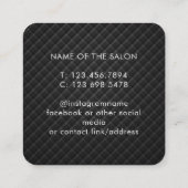 Trendy Modern Salon Appointment Reminder Card 予約カード (裏面)