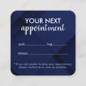 Trendy Modern Salon Appointment Reminder Card 予約カード (正面)