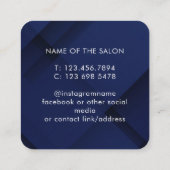 Trendy Modern Salon Appointment Reminder Card 予約カード (裏面)