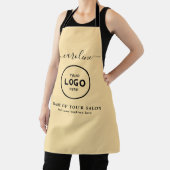  Trendy Modern Salon Logo Apron エプロン (インサイチュ)