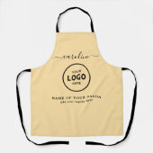  Trendy Modern Salon Logo Apron エプロン (正面)