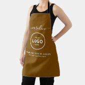  Trendy Modern Salon Logo Apron エプロン (インサイチュ)