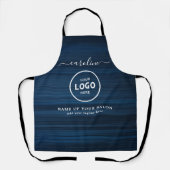  Trendy Modern Salon Logo Apron エプロン (正面)