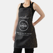  Trendy Modern Salon Logo Apron エプロン (インサイチュ)