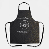  Trendy Modern Salon Logo Apron エプロン (正面)