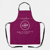  Trendy Modern Salon Logo Apron エプロン (正面)