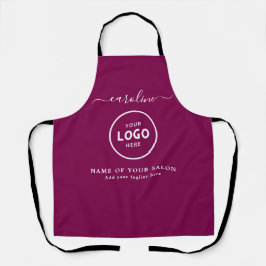  Trendy Modern Salon Logo Apron エプロン