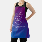  Trendy Modern Salon Logo Apron エプロン (インサイチュ)
