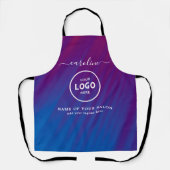 Trendy Modern Salon Logo Apron エプロン (正面)