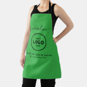  Trendy Modern Salon Logo Apron エプロン (インサイチュ)