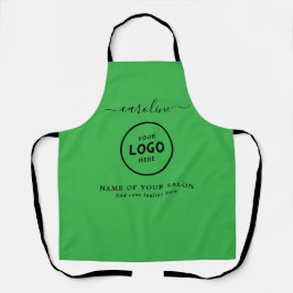  Trendy Modern Salon Logo Apron エプロン