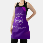  Trendy Modern Salon Logo Apron エプロン (インサイチュ)