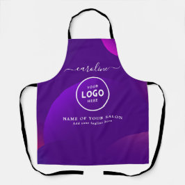 Trendy Modern Salon Logo Apron エプロン