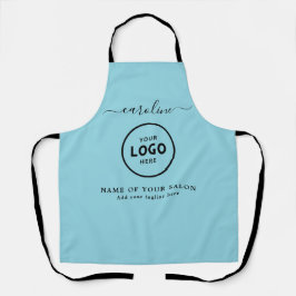  Trendy Modern Salon Logo Apron エプロン