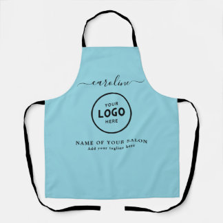  Trendy Modern Salon Logo Apron エプロン