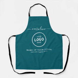  Trendy Modern Salon Logo Apron エプロン
