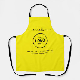  Trendy Modern Salon Logo Apron エプロン
