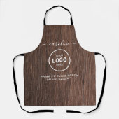 Trendy Modern Salon Logo Apron エプロン (正面)