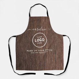 Trendy Modern Salon Logo Apron エプロン
