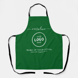  Trendy Modern Salon Logo Apron エプロン