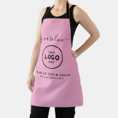 Trendy Modern Salon Logo Apron エプロン (インサイチュ)