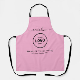 Trendy Modern Salon Logo Apron エプロン