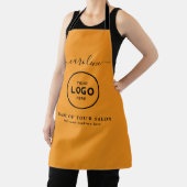  Trendy Modern Salon Logo Apron エプロン (インサイチュ)