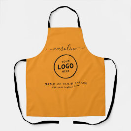  Trendy Modern Salon Logo Apron エプロン