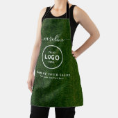  Trendy Modern Salon Logo Apron エプロン (インサイチュ)