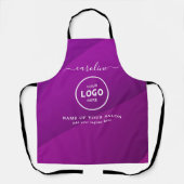  Trendy Modern Salon Logo Apron エプロン (正面)