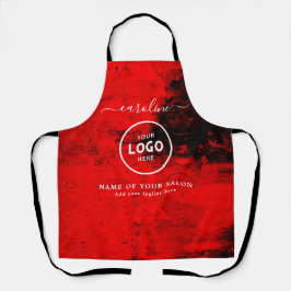 Trendy Modern Salon Logo Apron エプロン