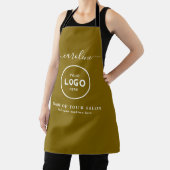 Trendy Modern Salon Logo Apron エプロン (インサイチュ)