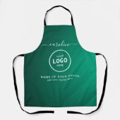  Trendy Modern Salon Logo Apron エプロン (正面)