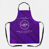  Trendy Modern Salon Logo Apron エプロン (正面)