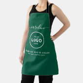  Trendy Modern Salon Logo Apron エプロン (インサイチュ)