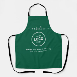  Trendy Modern Salon Logo Apron エプロン