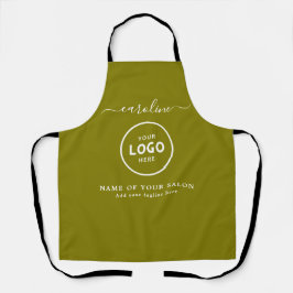  Trendy Modern Salon Logo Apron エプロン