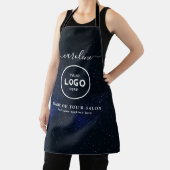  Trendy Modern Salon Logo Apron エプロン (インサイチュ)